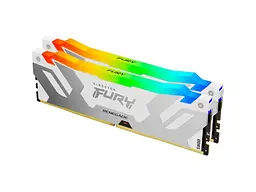 Пам'ять для настільних комп'ютерів Kingston FURY 32 GB (2x16GB) DDR5 7200 MHz Renegade Silver/White RGB (KF572C38RWAK2-32)