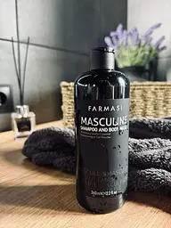 Чоловічий шампунь та гель для душу 2 в 1 Farmasi Masculine 360 мл - мініатюра 3