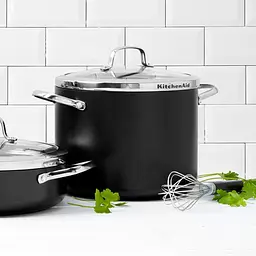 Каструля KitchenAid Aluline з кришкою з керамічним покриттям 24 см 8 л (CC001258-001) - мініатюра 2