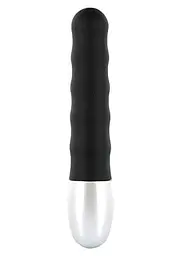 Вібратор Seven Creations Discretion Ribbed Vibrator Міні-, 11х2 см. чорний