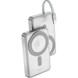 Зовнішній акумулятор WiWU Elite Wi-P056 10000mAh 22.5W Silver (6977703652390) [161281] - мініатюра 2