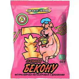 Фігурні вироби Золоте Зерно 50г З беконом