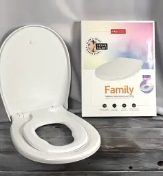 Сидіння для унітазу з мікроліфтом NKP Family 0348 Soft Close+Quick Release - мініатюра 2