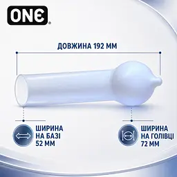 Презервативи ONE Pleasure Dome 20 ШТ, гладкі латексні з розширеною голівкою, тонкі презервативи для більшого комфорту - мініатюра 2