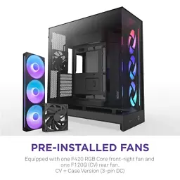Корпус для ПК NZXT H9 Flow RGB Dual-Chamber All Black (CM-H92FB-R1) - мініатюра 3