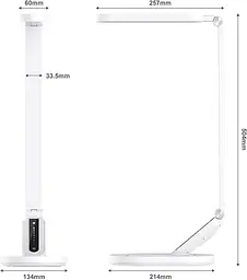 Настільна LED лампа JKSWT на 72 світлодіоди з димером і USB-живленням - мініатюра 3