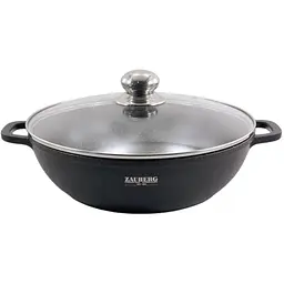 Каструля мілка Zauberg зі скляною кришкою 4.1 л (000033614)