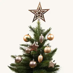 Ялинкові кулі та прикраси House of Seasons пластикові 6-8/20 см 40 шт. персикові (8720967923694) - мініатюра 2