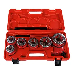 Набір клупів з тріскачкою Haisser 1/4", 3/8", 1/2", 3/4", 1", 1,1/4" 6 шт. (133148)