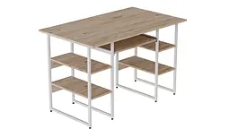 Комп'ютерний стіл Ferrum-decor Тім 75x140x60 білий ДСП Дуб Артізан 32мм (FRD-101369)