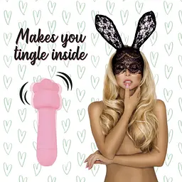Мінівібратор FeelzToys Mister Bunny Pink з двома насадками - мініатюра 3