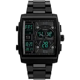 Годинник наручний Skmei 1343 Black, 1343BK (15945) - мініатюра 2