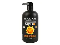 Гель-шампунь для душу DALAS 550мл MEN ENERGY DRIVE 3в1