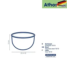 Миска для змішування KELA Athos 20 см - 2,9 л (11976) - мініатюра 3