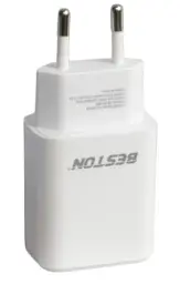 Мережевий зарядний пристрій Beston, White, 1xUSB-C, 12V/1.5A (AAC1847) - мініатюра 1