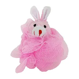 Мочалка для купання малюків "Кролик" Mega Zayka MGZ-0912(Pink) нейлон