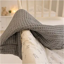 Плед дитячий MirSon Poplin Waffle Animals 110х140 см (2200013892502) - мініатюра 4