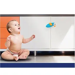 Замок для дверей Moyshm bird blue 5 х 12 см - мініатюра 4