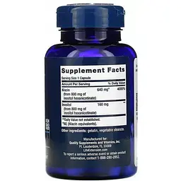 Ніацин (Вітамін В3) Life Extension No Flush Niacin 640 мг 100 капсул - мініатюра 2