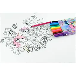 Підкладка розмальовка Kite Little Pony 30х40 см силіконова (LP22-424) - мініатюра 9