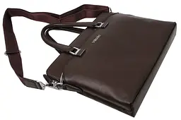 Жіночий діловий портфель з екошкіри Villado Коричневий - мініатюра 4