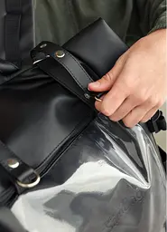 Чоловічий рюкзак Sambag ROLLTOP HACKING чорний 41 х 30 х 16 см (24460001m) - мініатюра 7