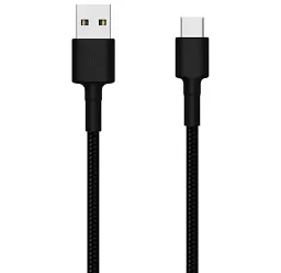 Кабель USB Type-C Xiaomi Braided 3 A (SJX 10 ZM) black 1 m UA UCRF