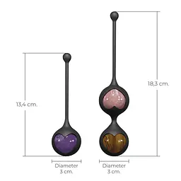 Вагінальні кульки Adrien Lastic Harmony Stones, діаметр 3 см, 2 тримачі Adrien Lastic SX1272 100789 - мініатюра 6
