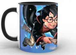 Кружка GeekLand Harry Potter Гаррі Поттер art images HP.02.026 чорна - мініатюра 2