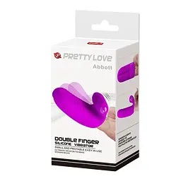 Вібратор на палець Pretty Love Abbott 9.4 см фіолетовий - мініатюра 7
