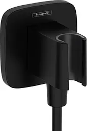 Шлангове під'єднання Hansgrohe FixFit Porter Q з тримачем Matt Black 26887670, Чорний матовий