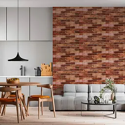 Самоклеюча 3D панель Sticker Wall 19600х700х3мм Коричнева Катеринославська Цегла SW-00001469 - мініатюра 8