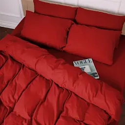 Комплект постільної білизни MirSon Фланель 009 Red 175х210 см червоний (2200009651649) - мініатюра 5