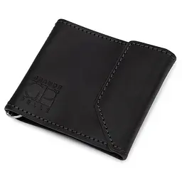 Чоловічий шкіряний зажим для грошей GRANDE PELLE 10х8х1,5 см acs0018637