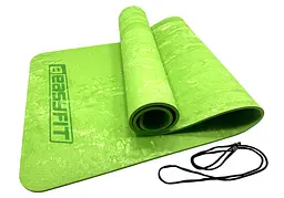 Килимок для йоги та фітнеса EasyFit PER Premium Mat 8 мм Салатовий - мініатюра 1