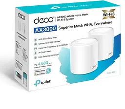 Wi-Fi система TP-Link Deco X50 (2pack) ax3000 - комплект із 2 роутерів - мініатюра 6