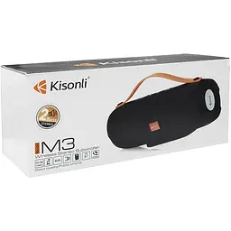 Портативна колонка ретро Kisonli M3 Bluetooth 1200 mAh 10 Вт Black - мініатюра 6
