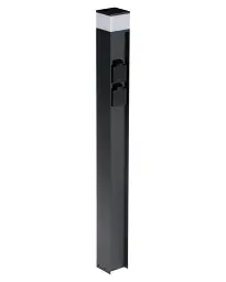Вуличний світильник Kanlux 38771 DASTEN G9 1x11 IP44 чорний (тип розетки F)