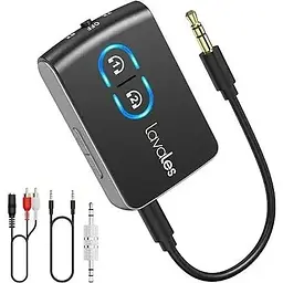 Адаптер Bluetooth Lavales Wireless Audio Adapter ML302 для роз'ємів 3,5 мм, передавач-приймач аудіо