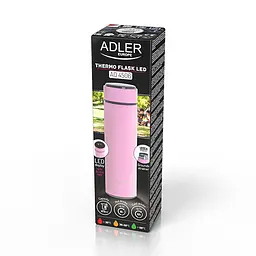 Термос Adler AD 4506 pink LED 473 мл - мініатюра 10