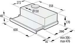 Витяжка Gorenje TH60E3X - мініатюра 6
