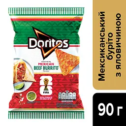 Чипси кукурудзяні Doritos зі смаком мексиканського буріто з яловичиною 90 г - мініатюра 2