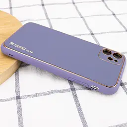 Шкіряний чохол Xshield для Apple iPhone 11 6.1" Сірий / Lavender Gray - мініатюра 3