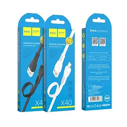 Кабель Hoco U76 Pisces Cable USB to Type-C 3A 1,2m Black - мініатюра 2