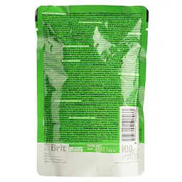 Вологий корм для стерилізованих кішок Brit Premium Cat Chicken Slices for Sterilised pouch з куркою 100 г - мініатюра 2