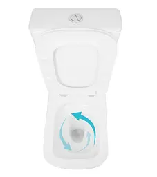 Унітаз підлоговий Qtap Tern Ultra Quiet з сидінням Slim Duroplast/ Soft-close/ Quick Release QT17226003AW - мініатюра 5