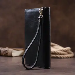 Чоловіча шкіряна барсетка GRANDE PELLE 22,3х12,5х2,7 см acs0015934 - мініатюра 9