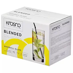 Набір високих склянок Krosno Blended скло 350 мл 6 шт. (786124) - мініатюра 3
