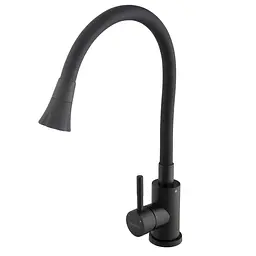 Змішувач для кухні Globus Lux Alpen SBT1-203SA-BB-B01 чорний (25988) - мініатюра 2