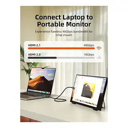 Кабель мультимедійний HDMI micro M to HDMI M 0.5m 8K60Hz Cabletime (CA915873) - мініатюра 4